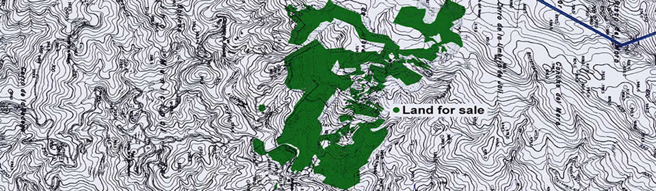 Map of land for sale