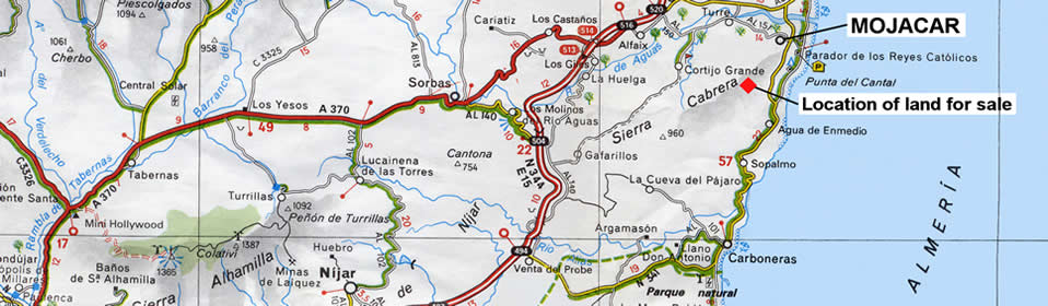 Map of land for sale
